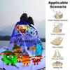 Number Blocks Characters Winter Scene Blanket With Customizable Name Comfortable In All Seasons Suitable For Sofas Beds Travel Camping And Office