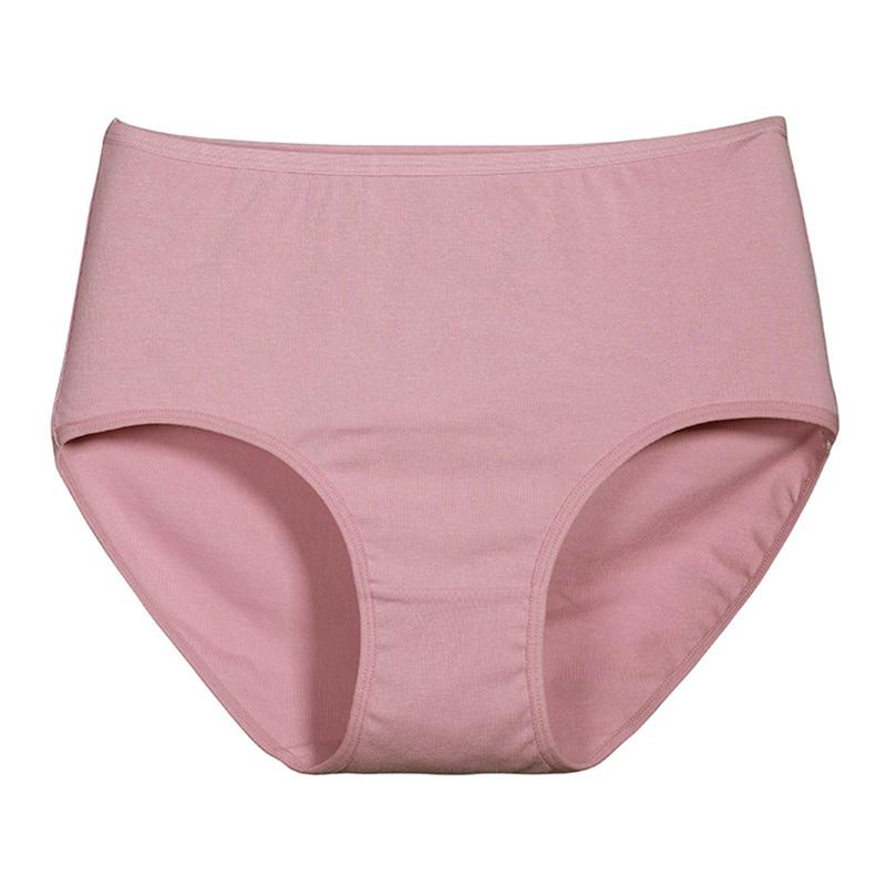 Women's Plus Size Extended Crotch Briefs High Waist Comfortable Stretch Panties