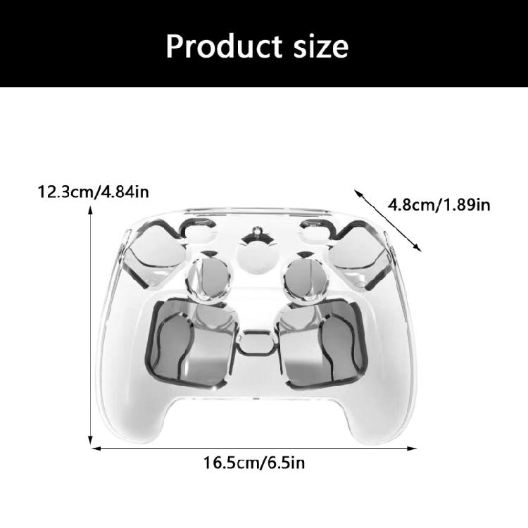 Controller Storage and Carrying Case for Steam Controller 2, Clear Polycarbonate Shell with Flip-Open Structure and Latching Fastener