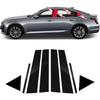 8pcs Black for Cadillac CT5(2020-2023) Car Window Center Pillar Stickers Car Window Trim Protect The Center Pillar Prevent Scratches Tuning
