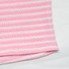 Sweet & Spicy Pink Striped Sleeveless Slim-fit Bandeau Top for Spring/Summer