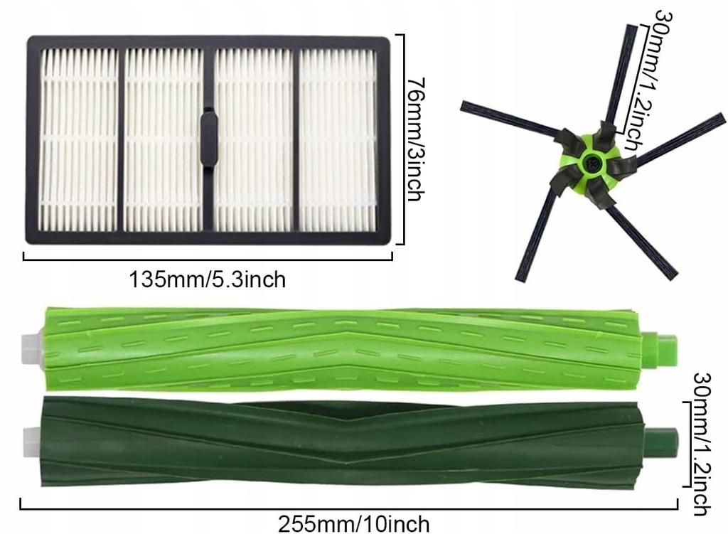 Brush Filter Kit for Irobot Roomba S9/S9 Plus