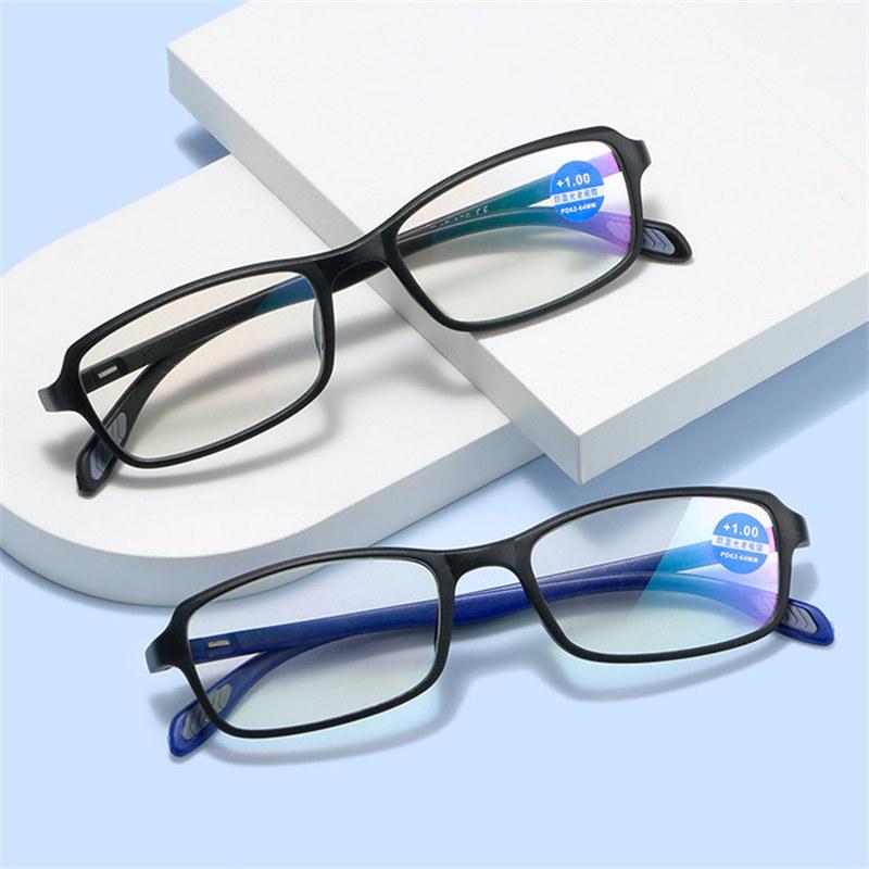 Men Reading Glasses Anti Blue Light Solid Hinge Readers +1.0 1.5 2.0 2.5 3.0 3.5 4.0 Fashion Sports Presbyopic Glasses