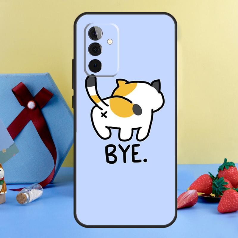 Cute Cartoon Cat Case For Samsung Galaxy A35 A55 A15 A54 A34 A14 A52 A32 A12 A13 A33 A53 A17 A16 A26 A36 A56
