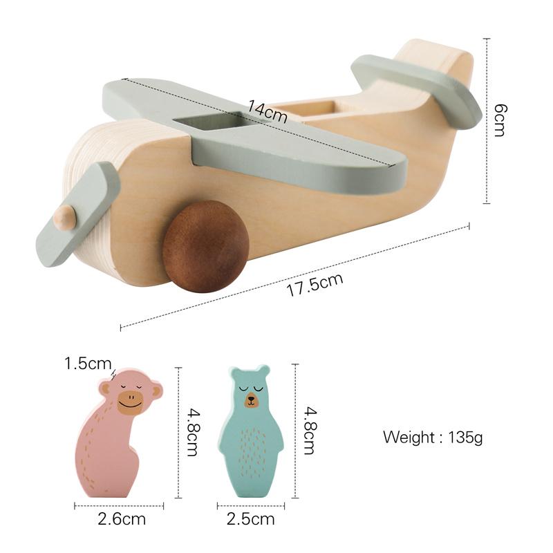 

Wooden Birthday Train Toy Simulated Train Toy Model Baby Montessori Educational Toys Wooden Trolley Baby Learning Kid Toys Gifts