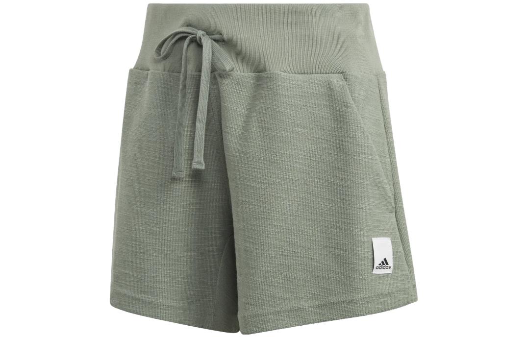 Adidas Sports Shorts Women s Light Green Moderate Wide Leg Pants HZ1602 M