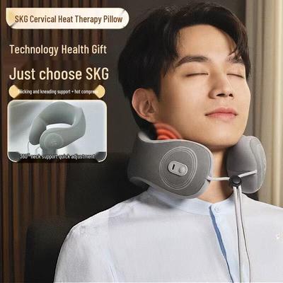 Portable Neck Massage Pillow with Heat CN Plug (adapter Included)