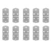 10Pcs Corner Brace Stainless Steel Thicken Right Angle Bracket Connector for Shelf Furniture