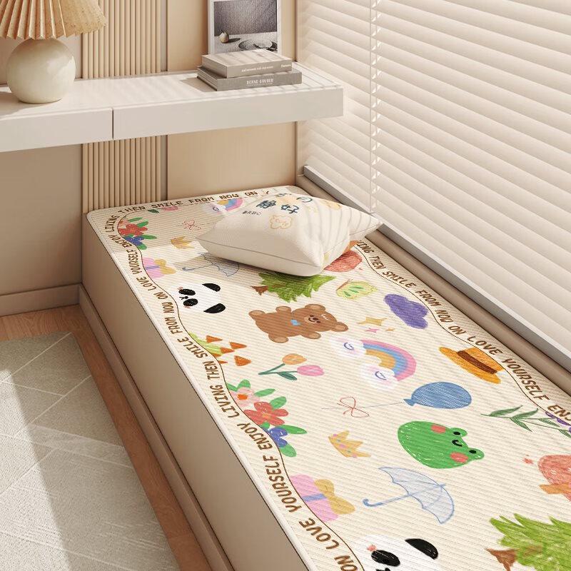 

Cartoon Ice Silk Summer Bay Window Mat