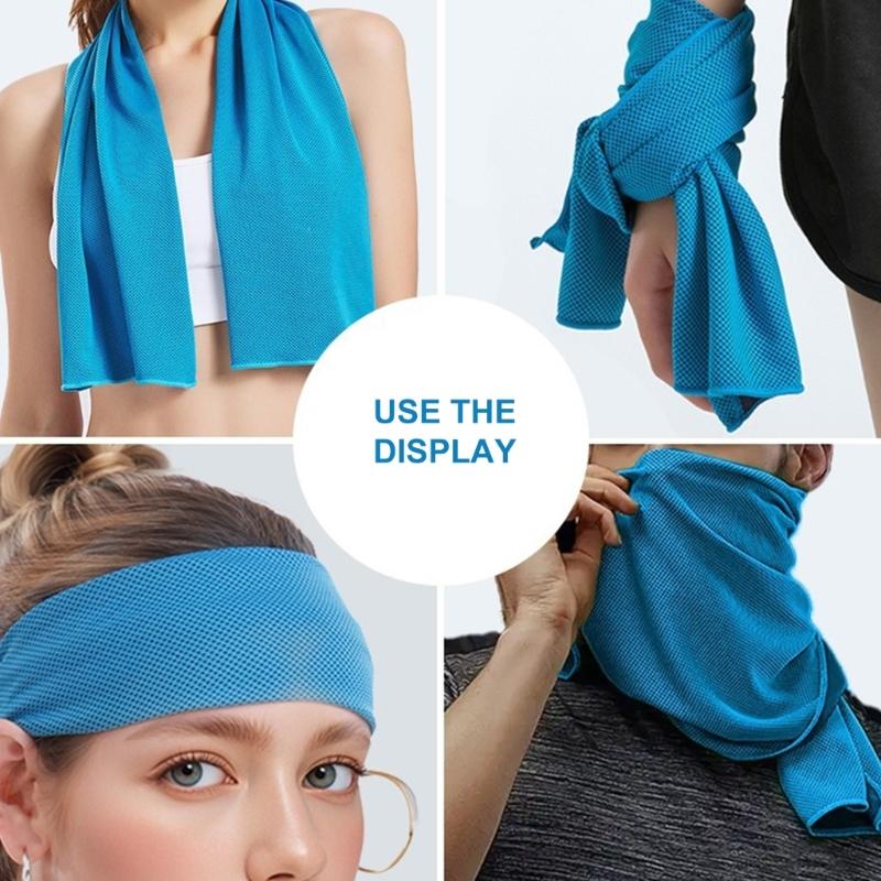 Light Weight Outdoor Gym Sweat Towels Quick Dry Moisture Wicking Sweat Towels Reusable Quick Drying Cooling Cloth