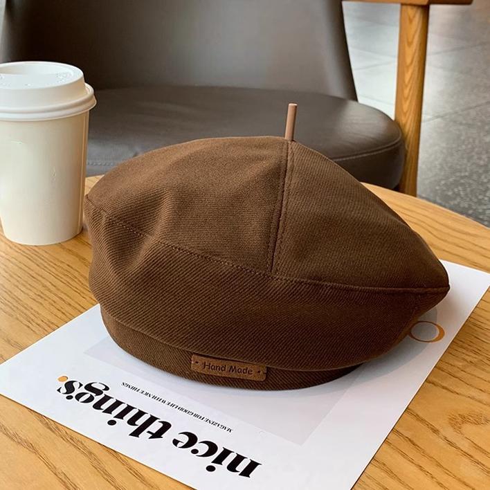 New Autumn Women's Beret Fashion British Style Artist Hat Retro Versatile Show Small Face