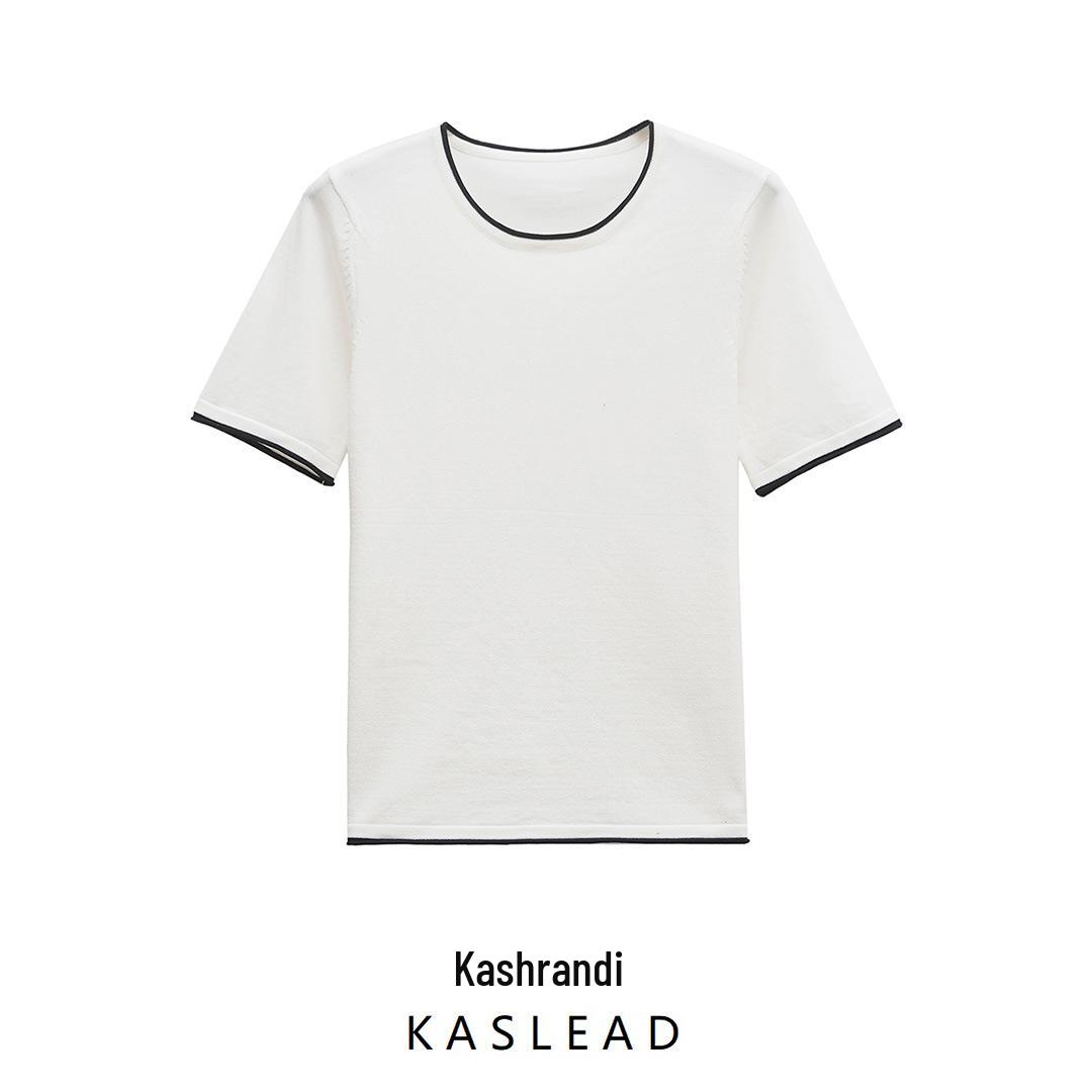 

Spring 2025 Women s European & American Style Knit Short Sleeve T-shirt Large белый