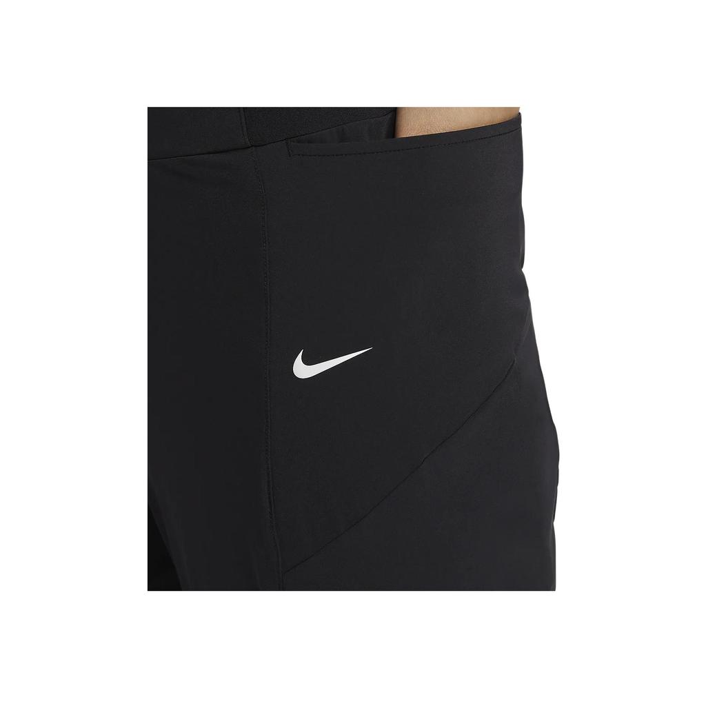 Nike Dri-FIT Breathable Quick-Dry High-Waisted Nine-Point Knitted Sports Pants Women Bottoms Black HQ1580-010