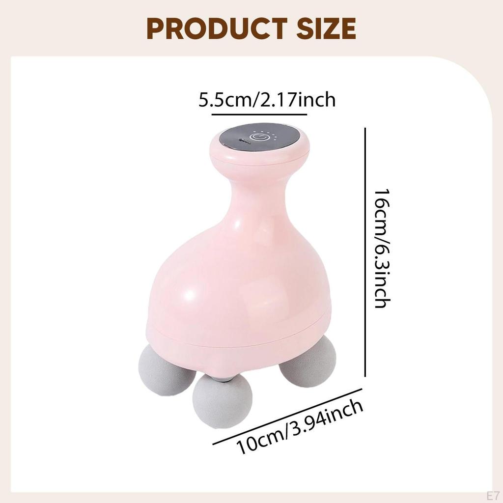 Body Massage 4 Head Professional with 6 Speeds Portable USB Rechargeable Tool Muscle