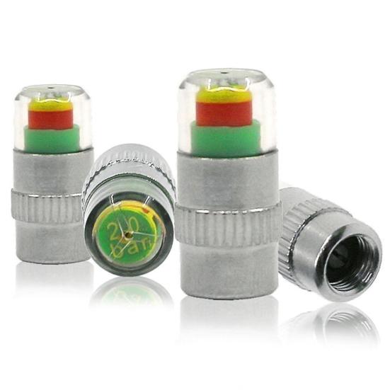 4Pcs Pressure Alert Light Weight Anti-corrosion Fine Workmanship Tire Pressure Indicator for Vehicle