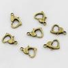 DIY Large Heart Alloy Jewelry Patterned Lobster Clasp