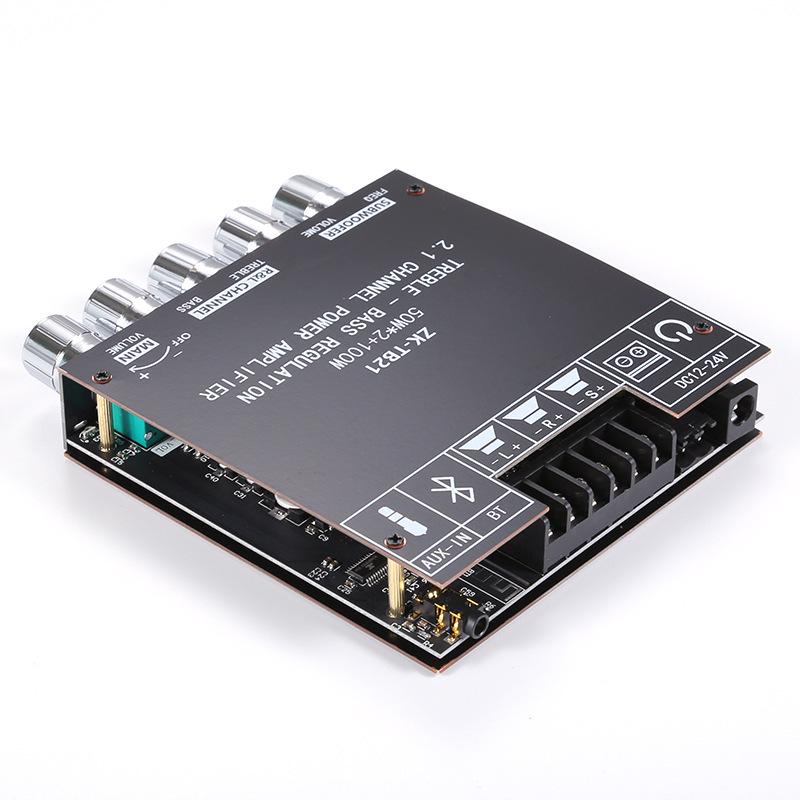 ZK-TB21 2.1 Channel Bluetooth Digital Amplifier Module with Treble, Bass, and Subwoofer TPA3116D2 Chip