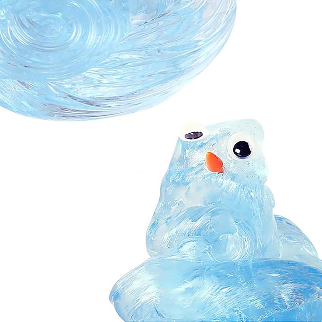 Noroi Lichid Transparent, Gel cu Bule Slime Jucărie pentru Ameliorarea Stresului, Noroi Cristal Transparent Sticlos Elastic, Instrument pentru Ameliorarea Stresului