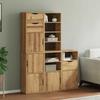 VidaXL Side Cabinets 5 Pcs ODDA 40x24x79 Cm Solid Pine Wood, Cabinet, Buffet, Kitchen Storage Furniture, Furniture of 3365364