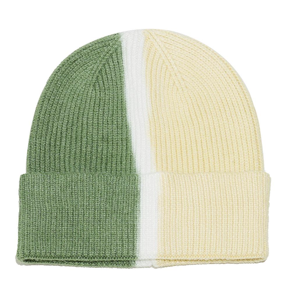 Temu winter hat children's splicing tie-dye wool hat outdoor casual versatile knitted hat 2025