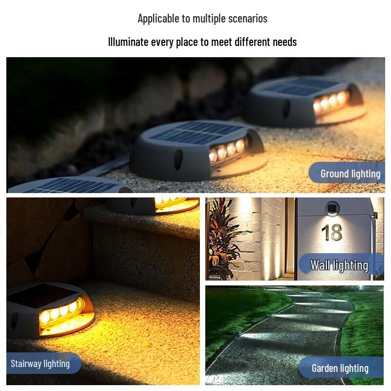 Solar Powered Outdoor Garden Stair Light