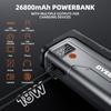 7000A Jump Starter 12V Car Battery Booster Pack All Gas/12.0L Diesel Car Starter Smart Jumper Cables Battery Jumper 26800mAh Po