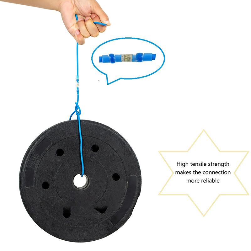 50Pcs Heat Shrink Connectors Sleeve Tube Terminals Electrical Butt Splice Wire Connector Splice Solder Insulated Cable