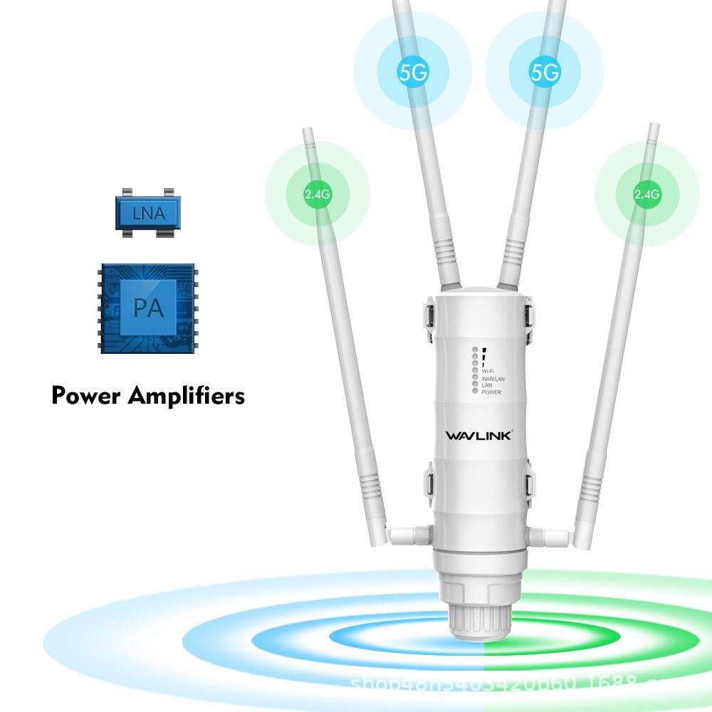 WAVLINK AC1200 Outdoor Dual-Band High-Power WiFi Router & Access Point