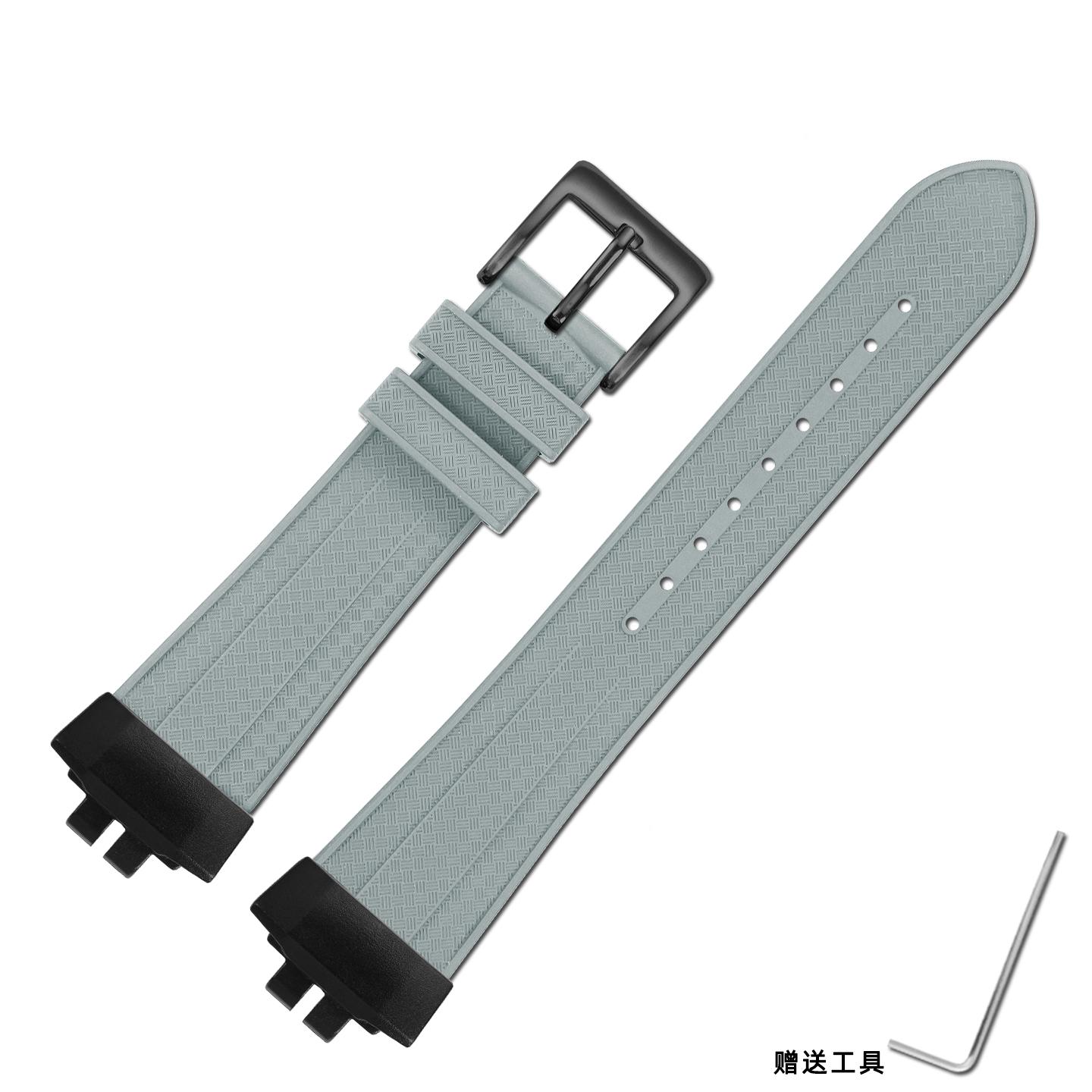 

For Casio modified FKM watch strap 3506 GBD-200-1/2/9 gbd-b200 GBD200 men sports fluoro rubber watchband silicone wrist bracelet For GBD-200 Series