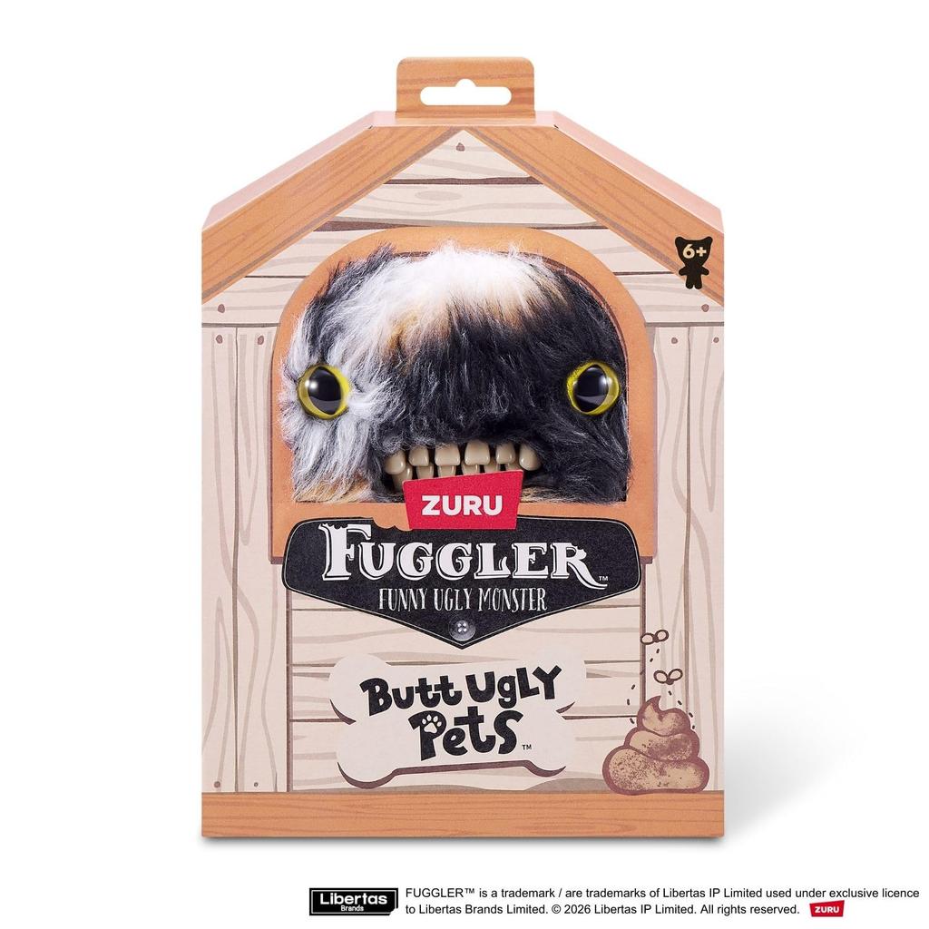 Fuggler Butt Hässliche Haustiere Kitschige geflügelte Fledermaus - Kaliko-Katze Plüschtier (15731K) Authentisch