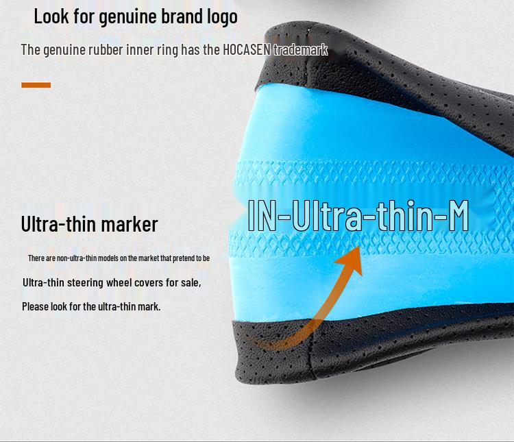 Borgward Genuine Leather Steering Wheel Cover for BX7/BXi5/BX6, Universal Fit - Four Seasons Car Accessory