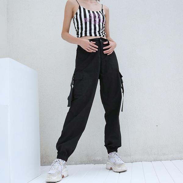 Cargo Pants Donna Casual Joggers Nero Vita Alta Pantaloni Donna Larghi  Pantaloni Donna Pantaloni Donna acquista in modo economico — spedizione  gratuita, recensioni reali con foto — Joom