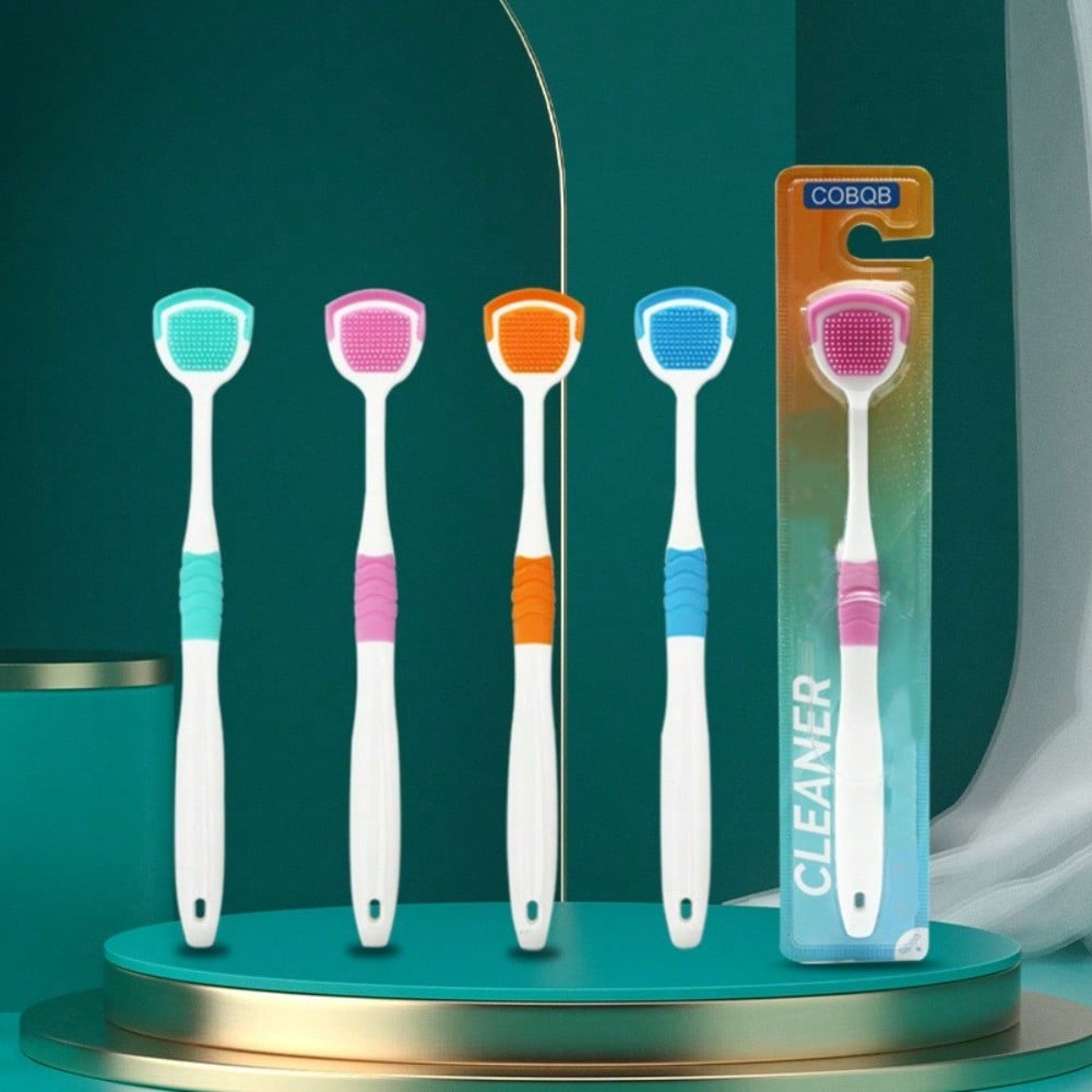 1pc Tongue Cleaner Scraper, Odorless Oral Cleaning Tool, Freshens Breath, Improves Odor, Oral Care