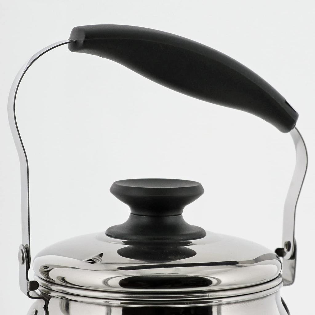 Bestco Mighty Neo Stainless Steel Wide Mouth Kettle, 1.6L, with Tea Strainer, ND-9441