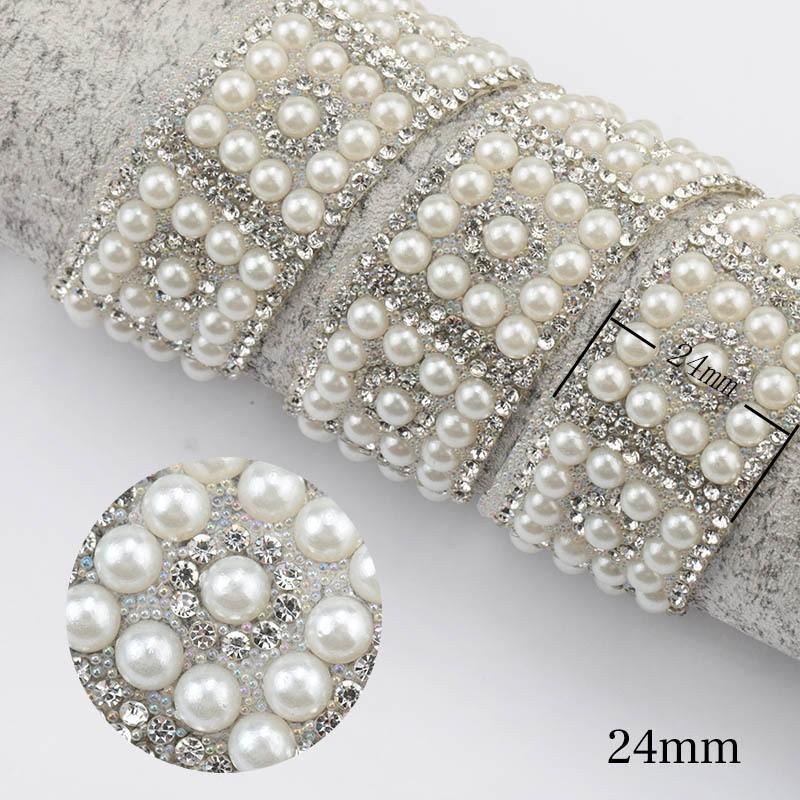 

Термоплавкий клей для нижней части жемчужные стразы алмазная полоска аксессуары для одежды своими руками многостильный ABS высокояркий жемчужный декоративный стикер алмаз