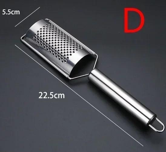 1Pcs Stainless Steel Handheld Cheese Grater Multi-PurposeKitchen Food Graters For Chocolate Butter Fruit Vegetable Kitchen Items