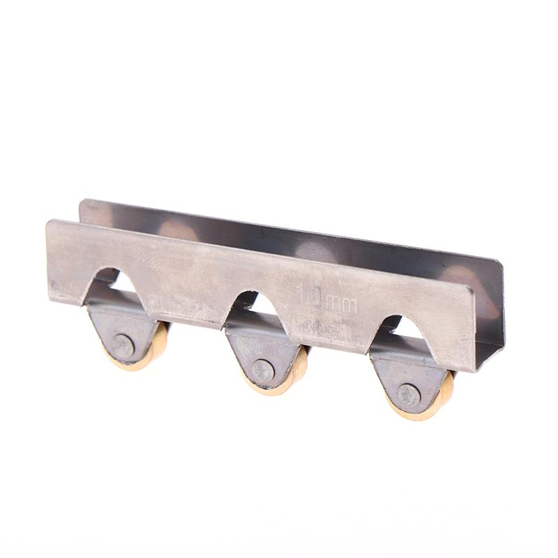 Roulettes à Roue en Acier Inoxydable pour Porte Coulissante 8mm/10mm Roulettes pour Porte en Verre de Salle de Bain Vitrines de Magasin