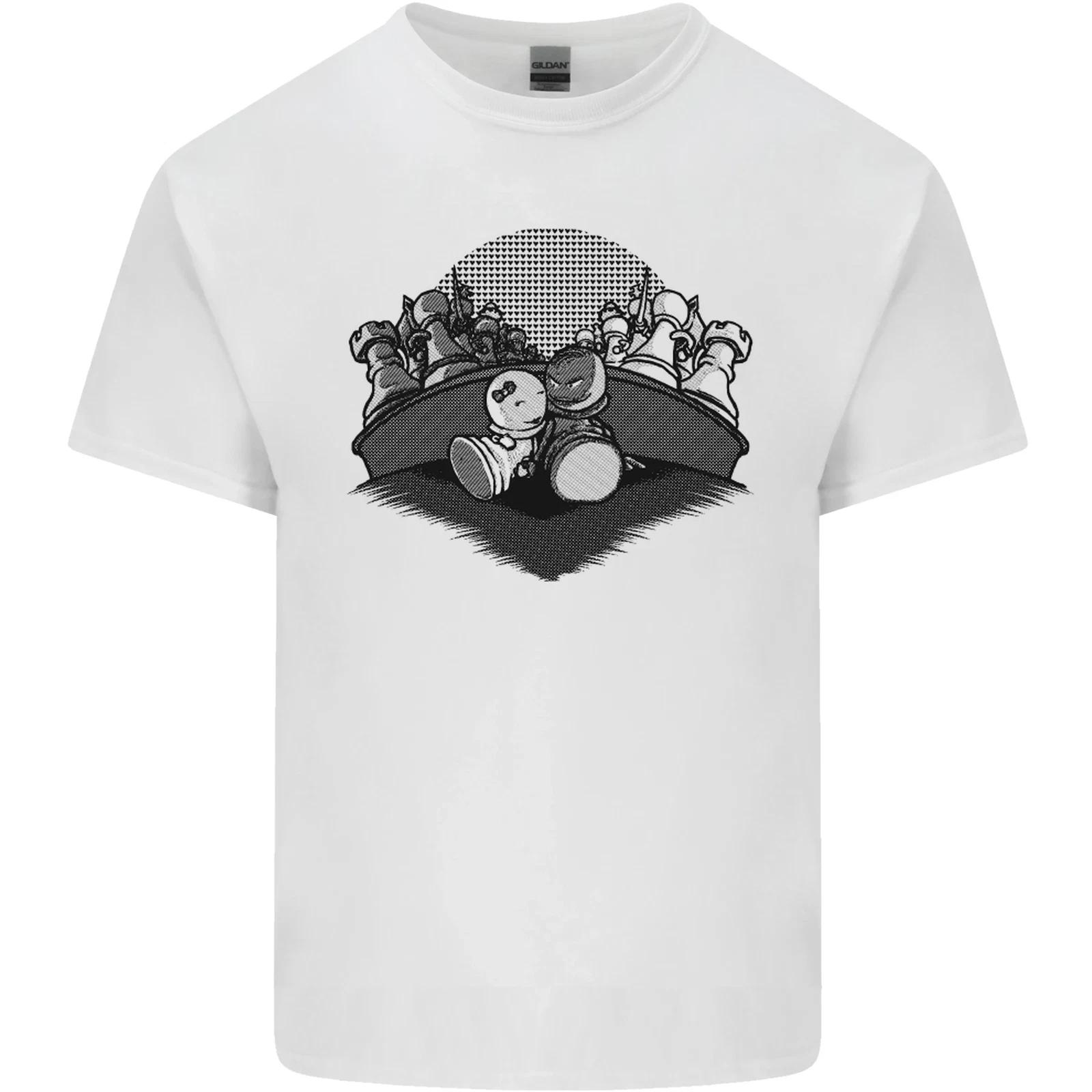 Chess Pieces Player Playing Kids T-Shirt Childrens S