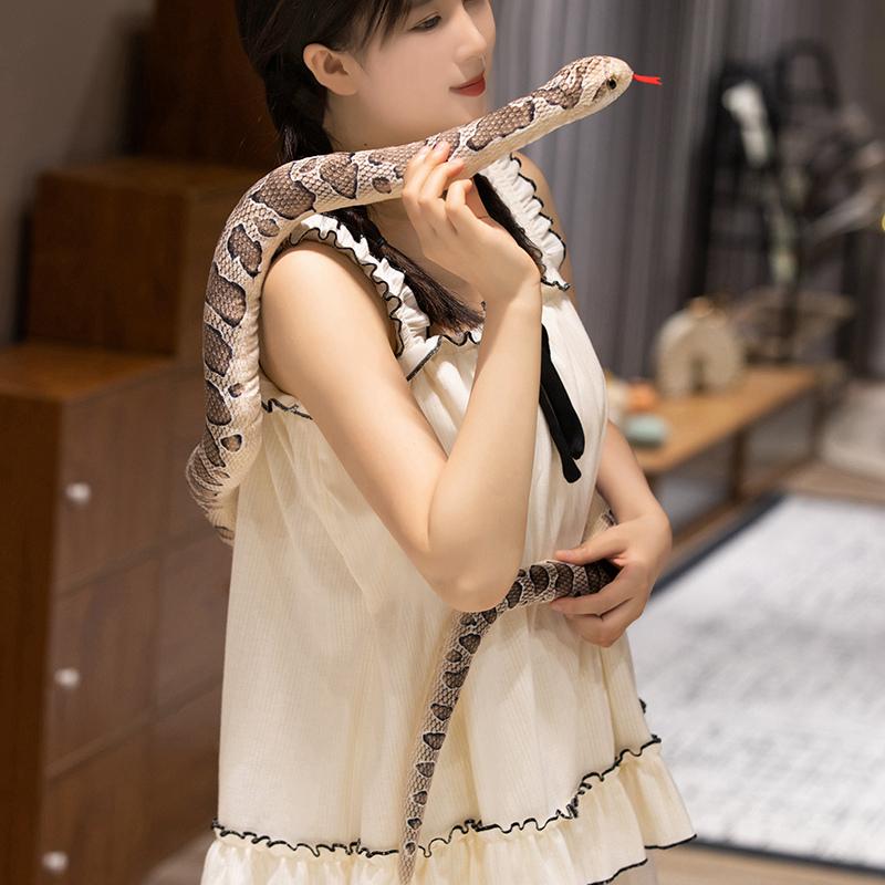 First-Class 100Cm Imitation First-Class Snake First-Class Plush Play Sets Superior-Grade Funny Top-Grade Mischievous Top-Grade Artificial