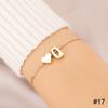 Simple Fashion Love Letter Bracelet Retro Adjustable Alloy Letter Bracelet Women Hand Jewelry Accessory