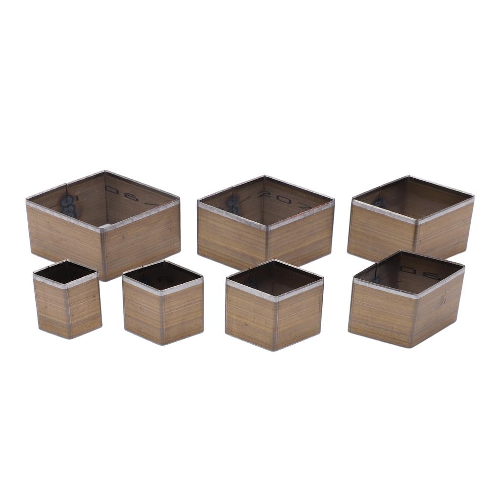 7Pcs Leather Cutting Die High Carbon Steel Rhombus Shape Simple Operation Cutting Mold DIY Leather