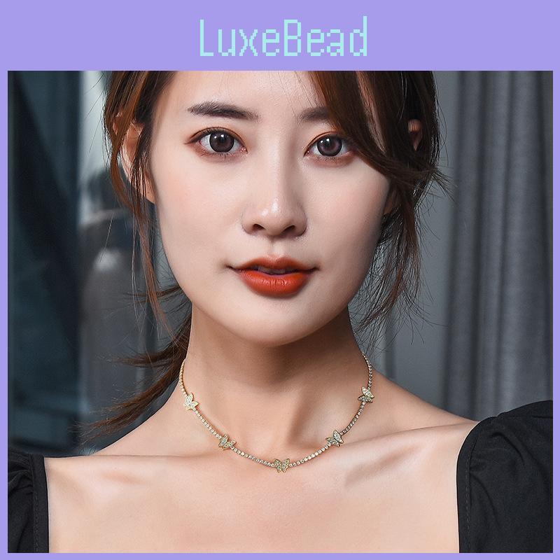 Chic And Versatile Butterfly Choker Necklace Crafted From Durable Titanium Steel Features Elegant Geometric Design For Everyday Wear