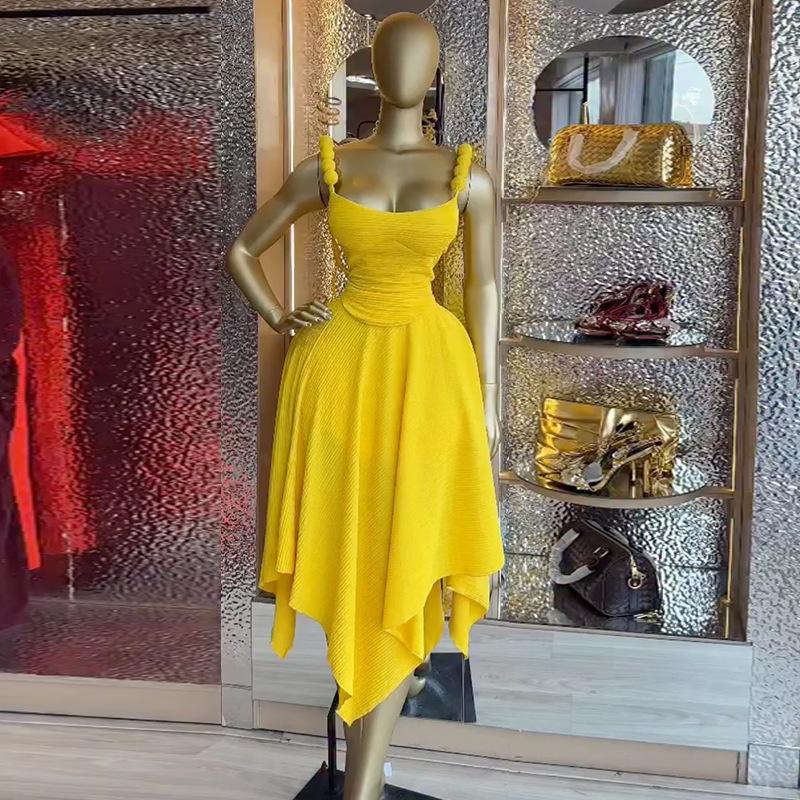 2026 Spring Elegant Women's Camisole Top & Irregular Skirt Set