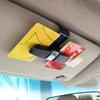 Carbon Fiber Car Visor Clip: Multifunctional Holder for Tickets, Cards, and Eyeglasses