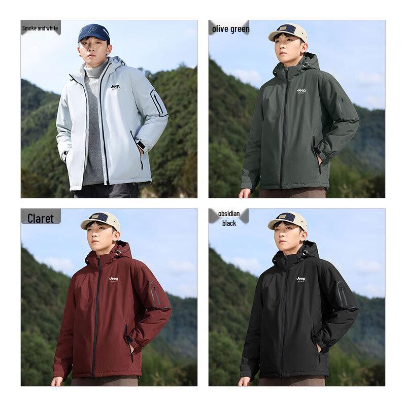 JEEP SPIRIT Men's Hooded Winter Padded Jacket