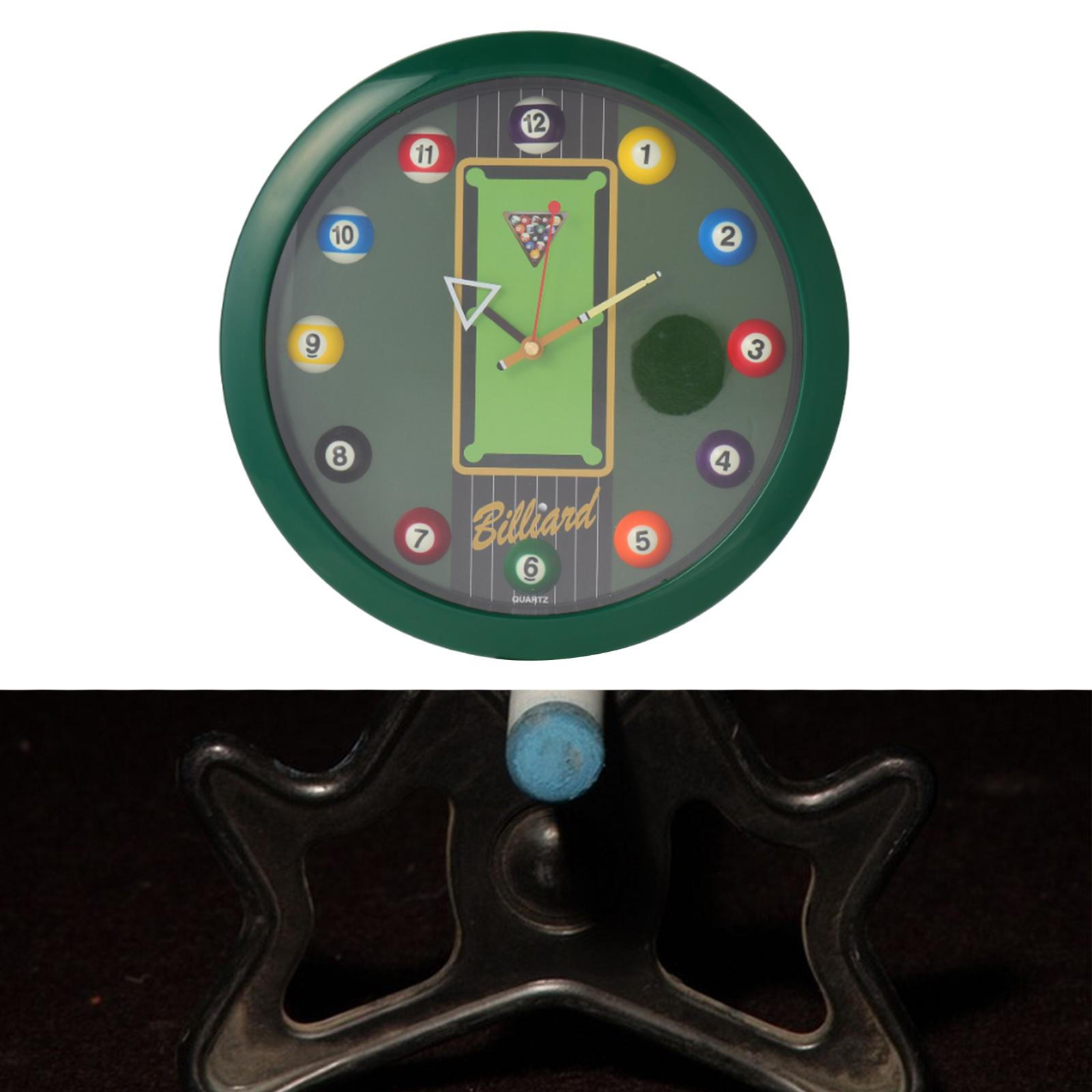 

11,6-дюймовые бильярдные шаровые часы для игровой комнаты и бара зелёный