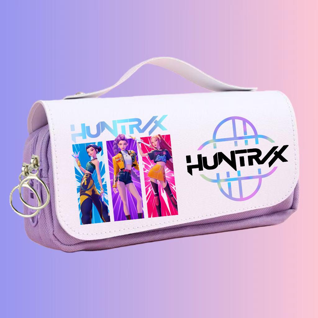 Demon Hunter Anime K-Pop Girl Group Pencil Case - Large Capacity for Students