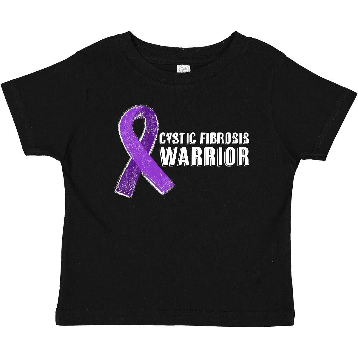 

Inktastic Cystic Fibrosis Warrior Baby T-Shirt Cf Family Friends Ribbons Spread 150