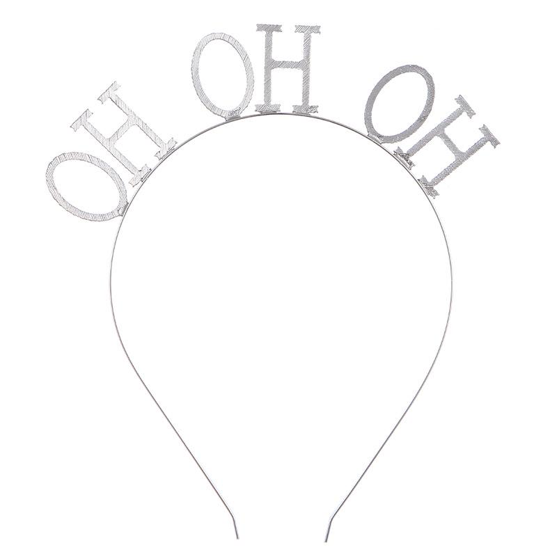 HOHOHO Vánoční čelenka s kamínky - Slavnostní vlasový doplněk na sváteční večírky