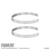 Snoopy Bangle Set of 2 PEANUTS Hypoallergenic Surgical Stainless Steel Rainbow Cloud Sunglasses Basking In the Sun Silver Silver Jewelry Anniversary